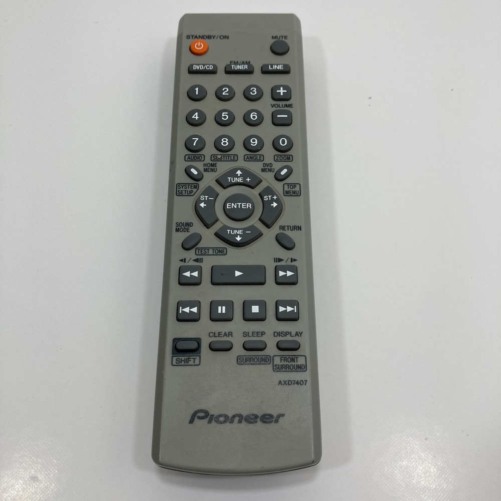 Pioneer AXD7407 Remote Control for DCS232 DCS240 DCS535 XV-DV232 - TESTED‎